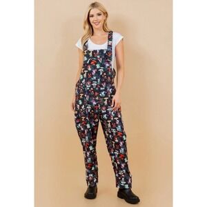 LA Soul Fine Corduroy Mushroom Garden Dungarees Overalls Fairy Whimsy